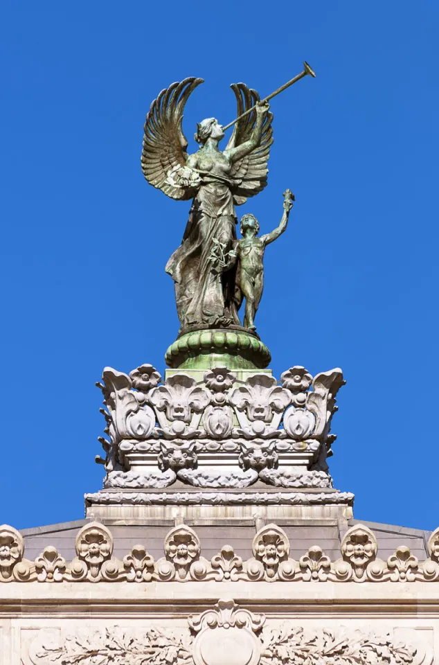 Palast des argentinischen Nationalkongresses, Statue der geflügelten Viktoria auf dem nordöstlichen Eckbau