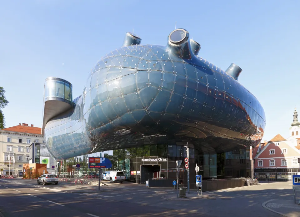 Kunsthaus Graz, Nordostansicht