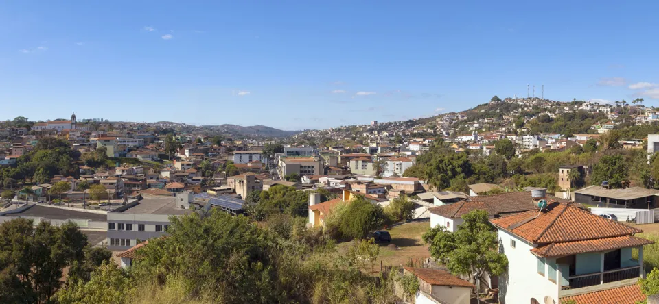 Congonhas, Sicht von Westen