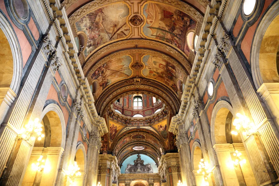 Candelaria-Kirche, Decke des Hauptschiffes