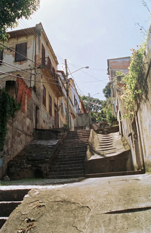 Anstieg der Straße Andrés Belo