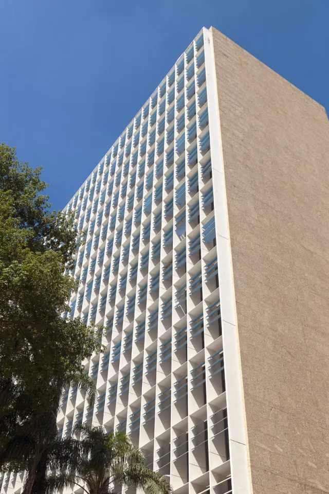 Gustavo-Capanema-Palast, nördliche Fassade mit Brise-Soleils