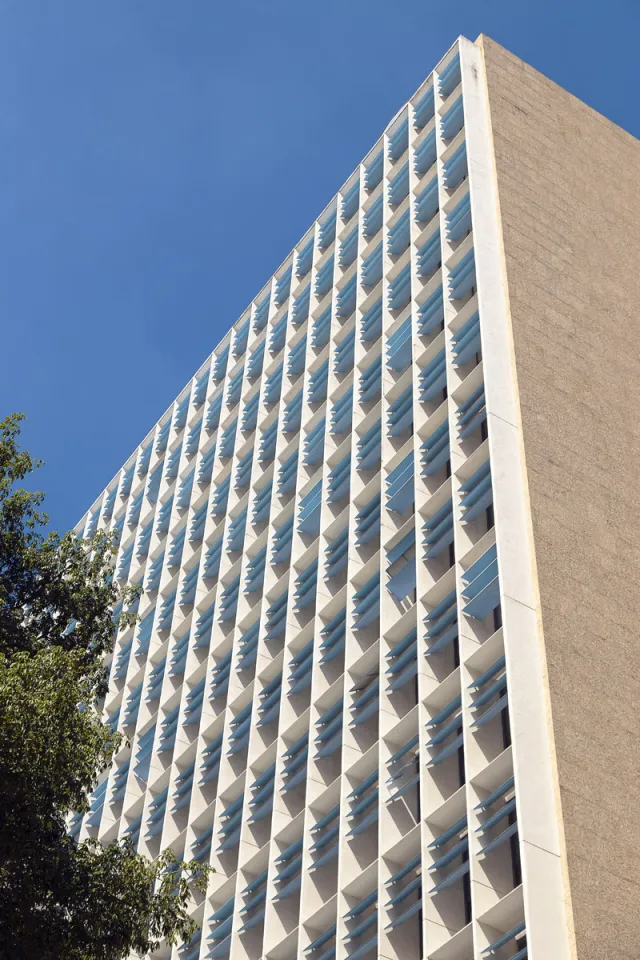 Gustavo-Capanema-Palast, nördliche Fassade mit Brise-Soleils