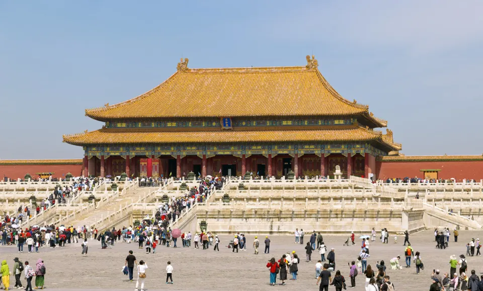Verbotene Stadt, Halle der höchsten Harmonie, Südostansicht Verbotene Stadt, Halle der höchsten Harmonie, Südostansicht