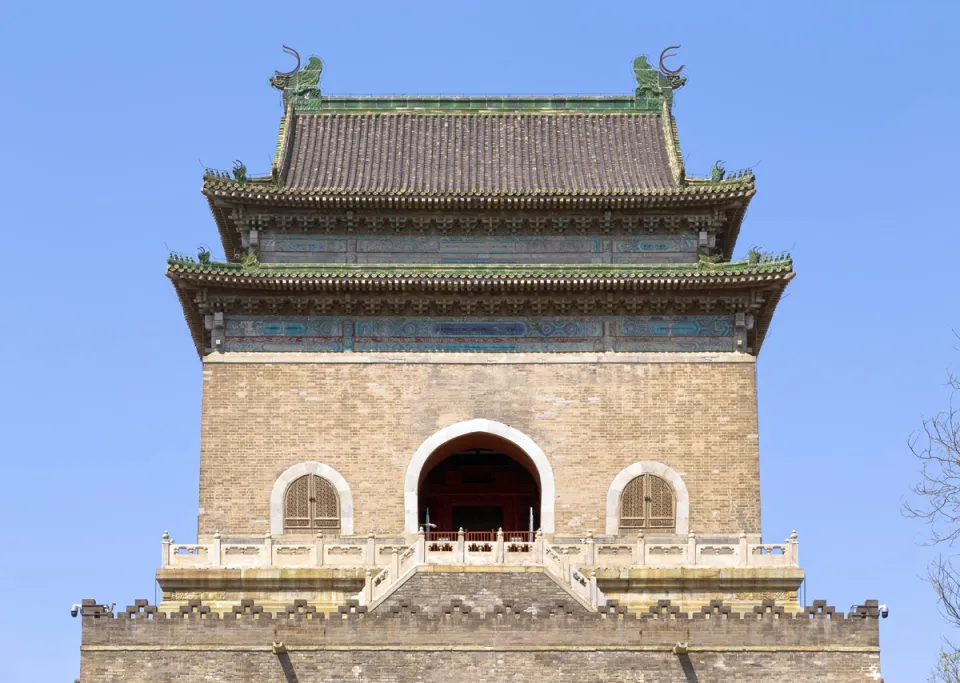 Pekinger Glockenturm, oberer Baukörper (Südansicht)