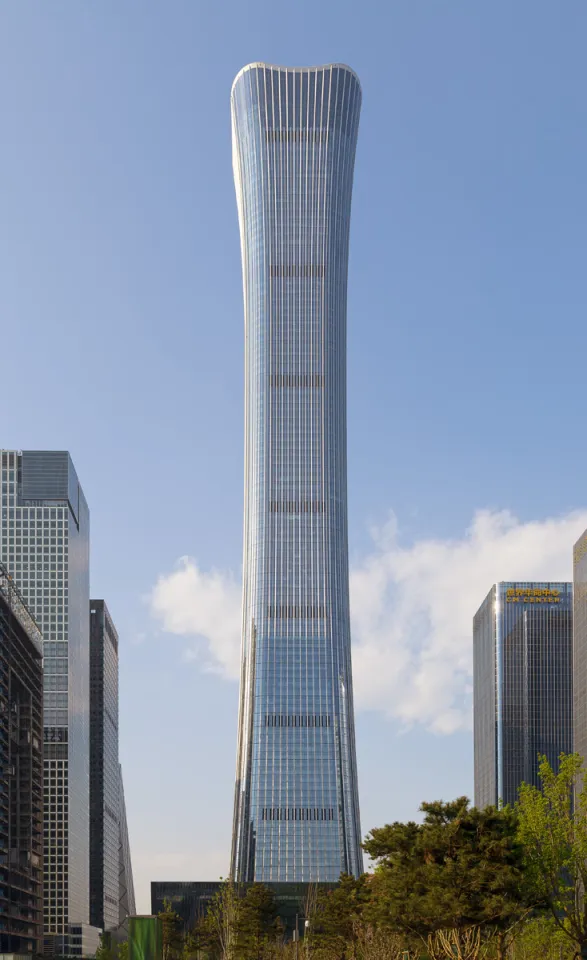 China Zun (CITIC-Turm), Südansicht