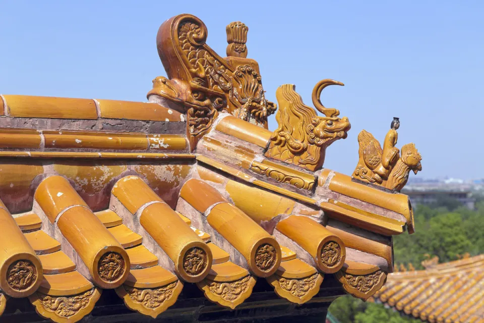 Neuer Sommerpalast, Vier-Große-Regionen-Komplex, Dachgeister der Außenmauer