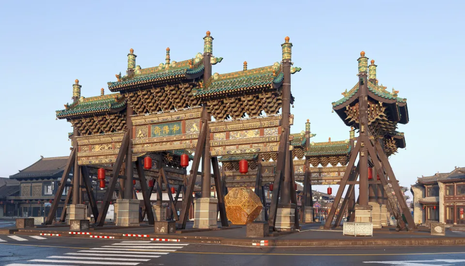 Vier Tore von Datong (Sìpáilóu), Ostansicht