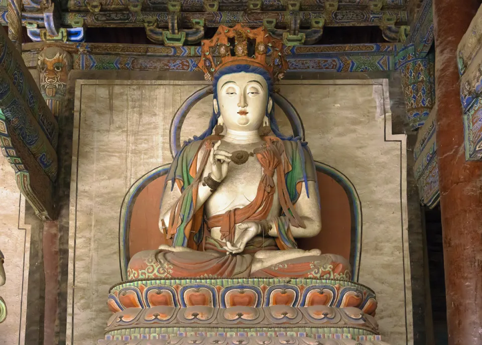 Shanhua-Tempel, Halle der drei Weisen (Sansheng-Halle), Statue