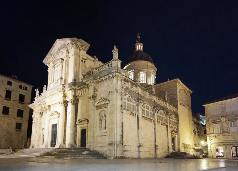 Kathderale von Dubrovnik, bei Nacht