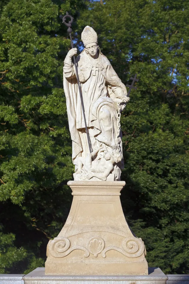 Statue des heiligen Prokop