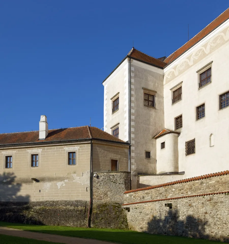 Schloss Teltsch, Detail (Nordansicht)