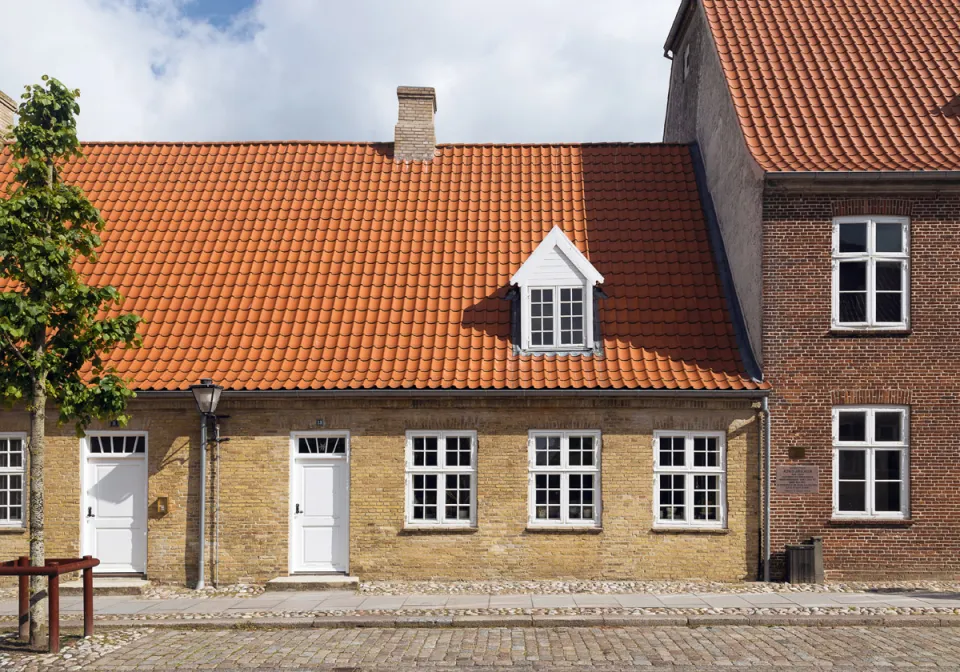 Knabenschule der Herrnhuter Brüdergemeine, Haus Lindegade Nr. 13, Südansicht