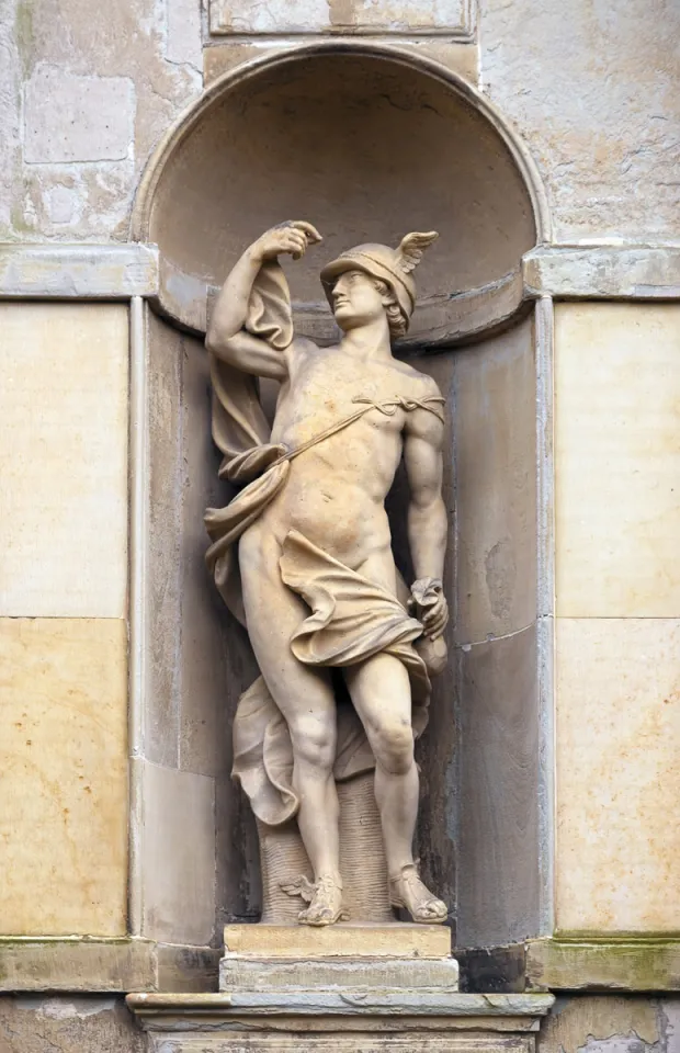 Schloss Kronborg, Merkurstatue am Hauptportal