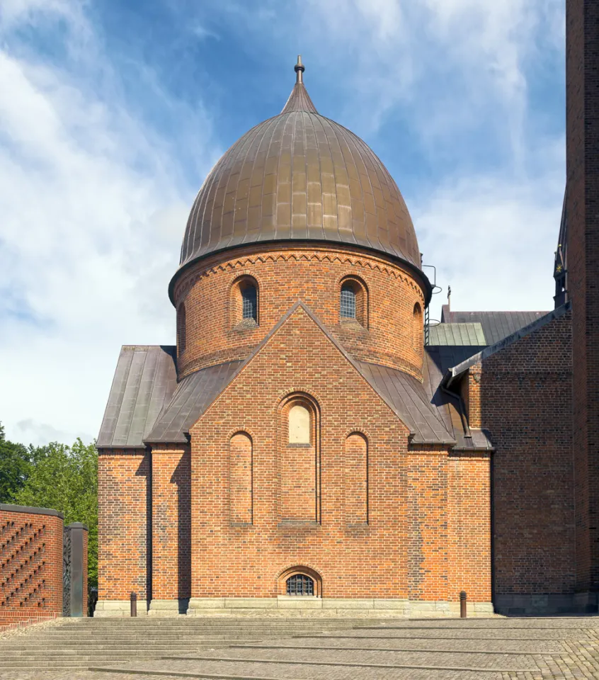 Dom zu Roskilde, Glücksburger Kapelle, Westansicht 