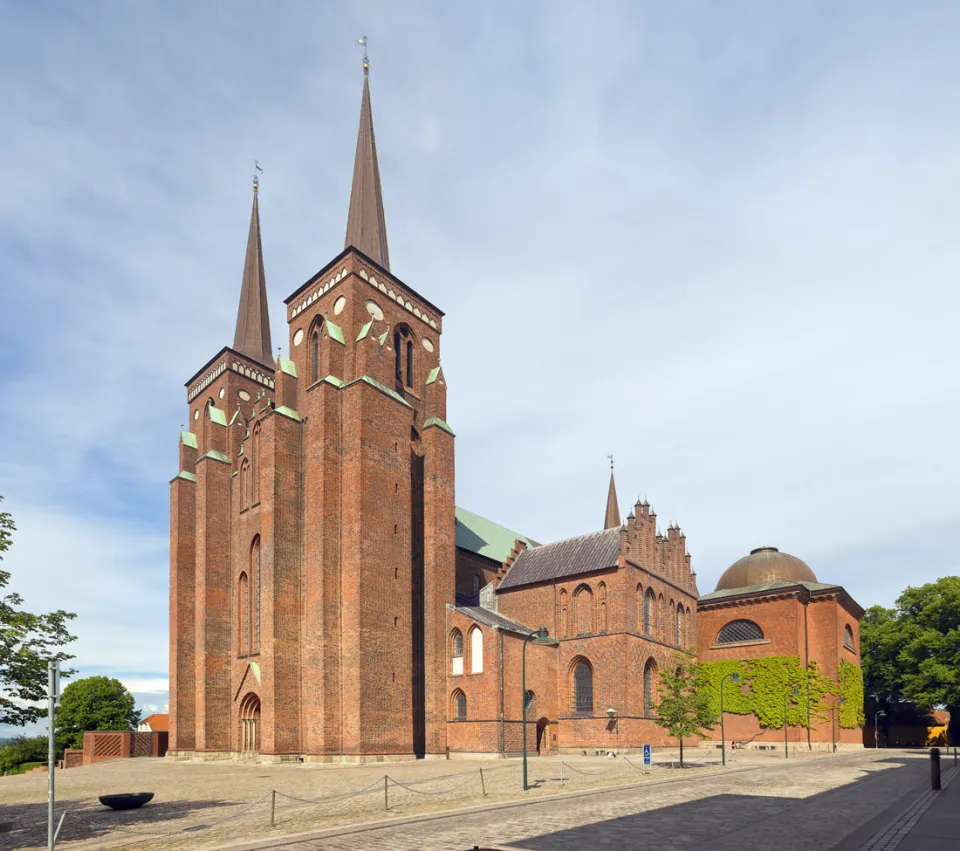 Dom zu Roskilde, Südwestansicht