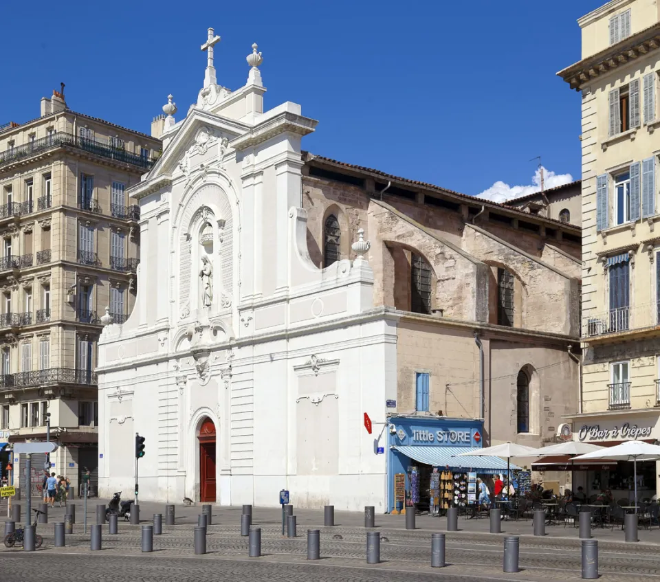 Kirche Sankt Ferreolus der Augustiner, Südwestansicht