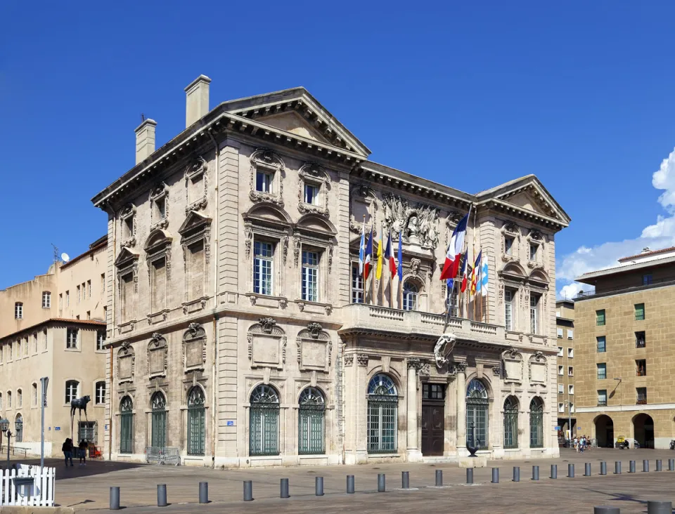 Rathaus von Marseille, Südwestansicht