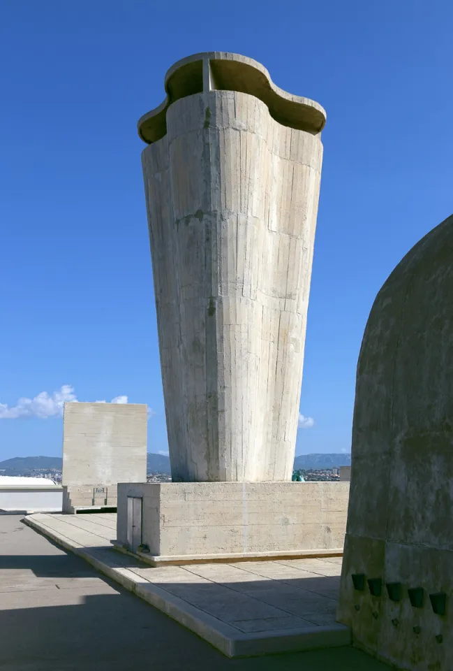 Cité Radieuse von Marseille, Dach, Schornstein