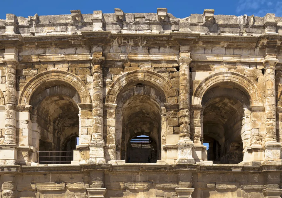 Arena von Nîmes, Arkaden Arena von Nîmes, Arkaden