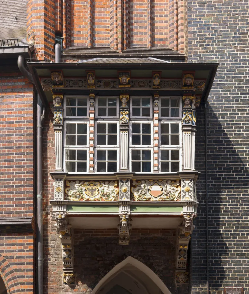 Lübecker Rathaus, Erker, Ostansicht