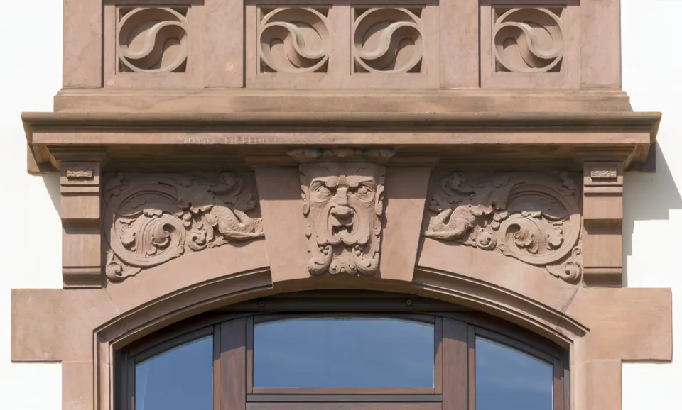 Villa Kanzeleck, Detail der Fassade Villa Kanzeleck, Detail der Fassade