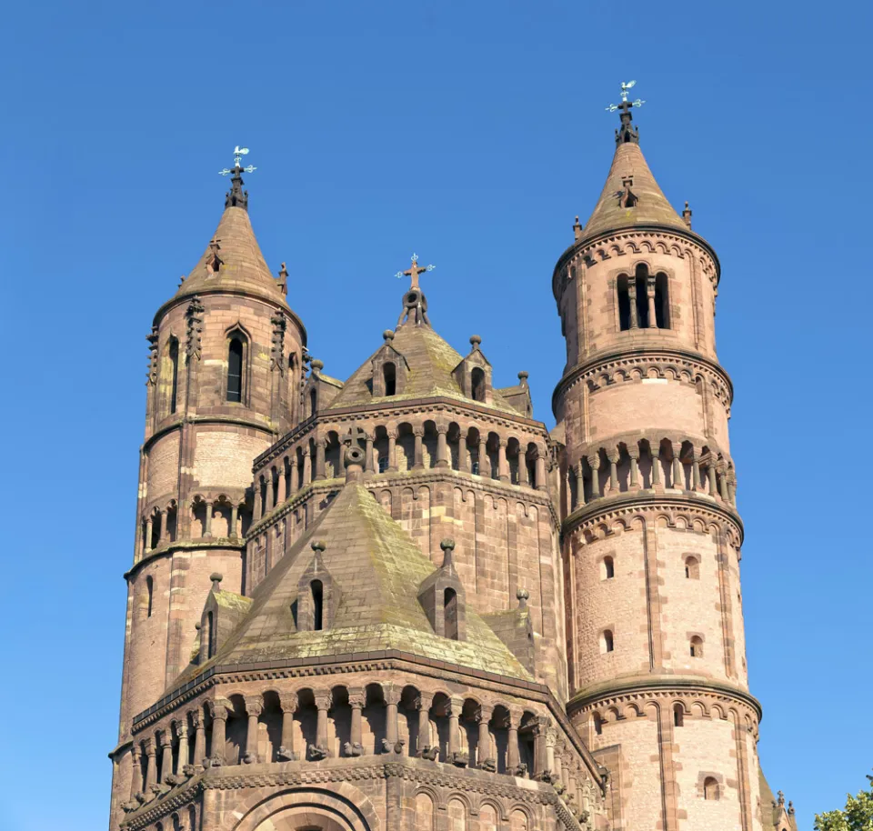 Wormser Dom, Detail der Westansicht Wormser Dom, Detail der Westansicht