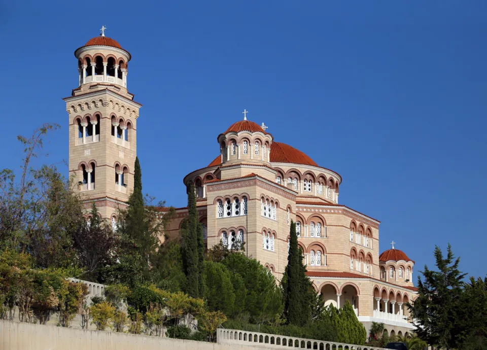 Kirche des Agios Nektarios, Westansicht