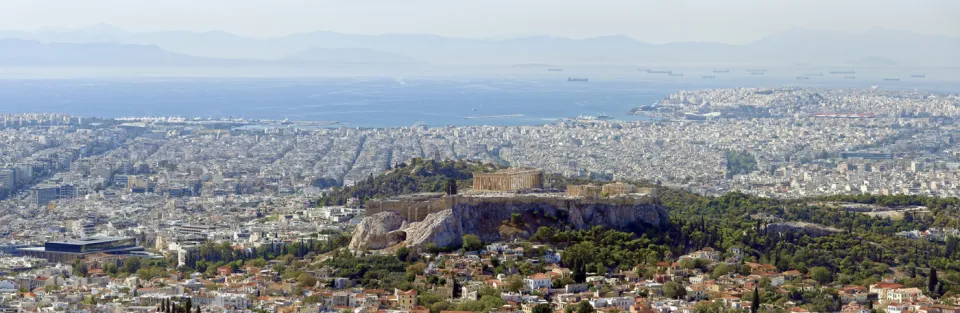 Athen und Piräus, Sicht vom Lykabettus