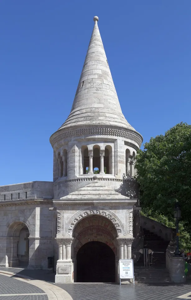 Fischerbastei, Turm mit Zugang zur Jesuitentreppe