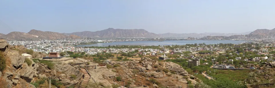 Ajmer am Anasagar-See, Aussicht von der Pushkar Road