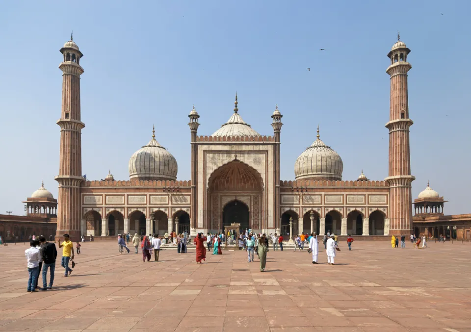 Jama Masjid von Delhi, Gebetshalle, Ostansicht