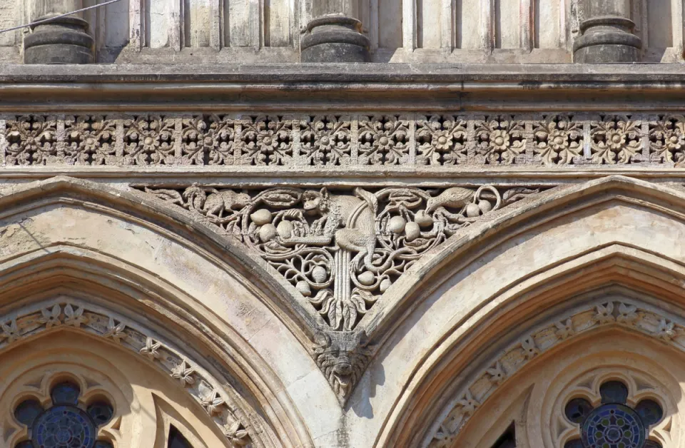 Gebäude der Stadtverwaltung, Detail der Fassade