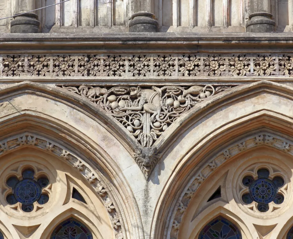 Gebäude der Stadtverwaltung, Detail der Fassade