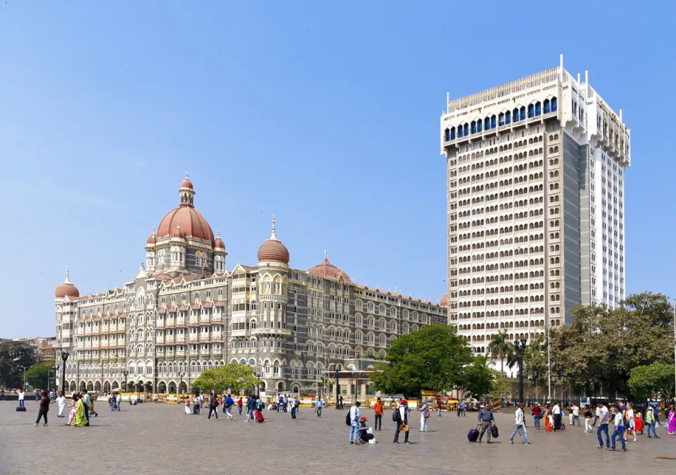 Taj Mahal Palace Hotel, mit dem Taj-Mahal-Turm (Nordostansicht)