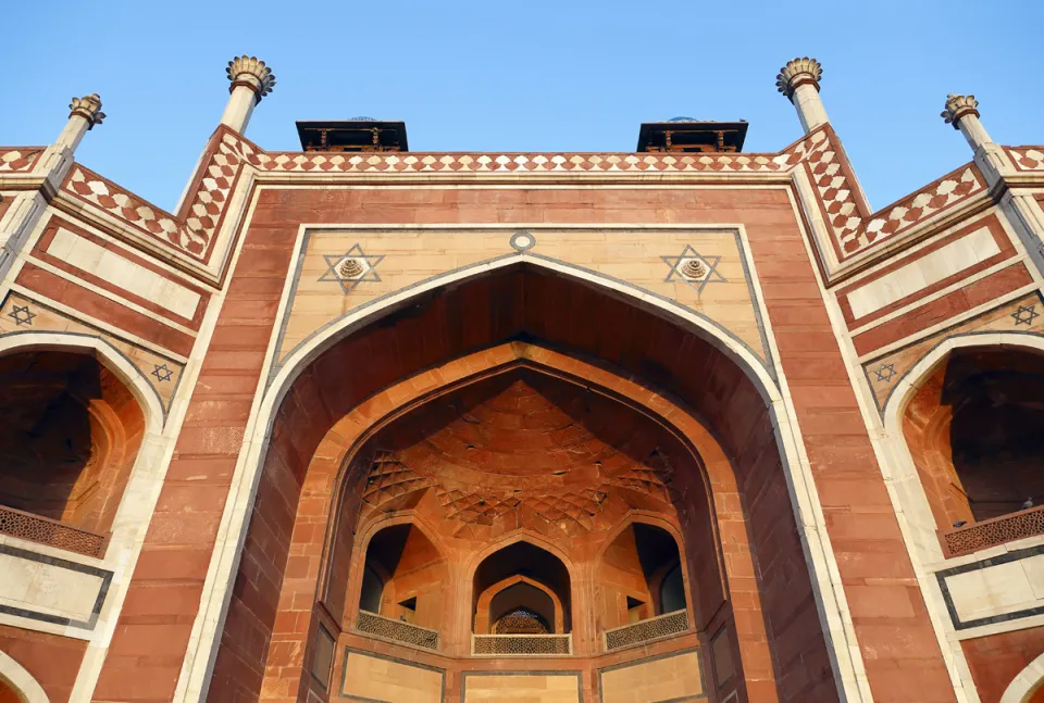 Humayun-Mausoleum, westlicher Iwan, Detail