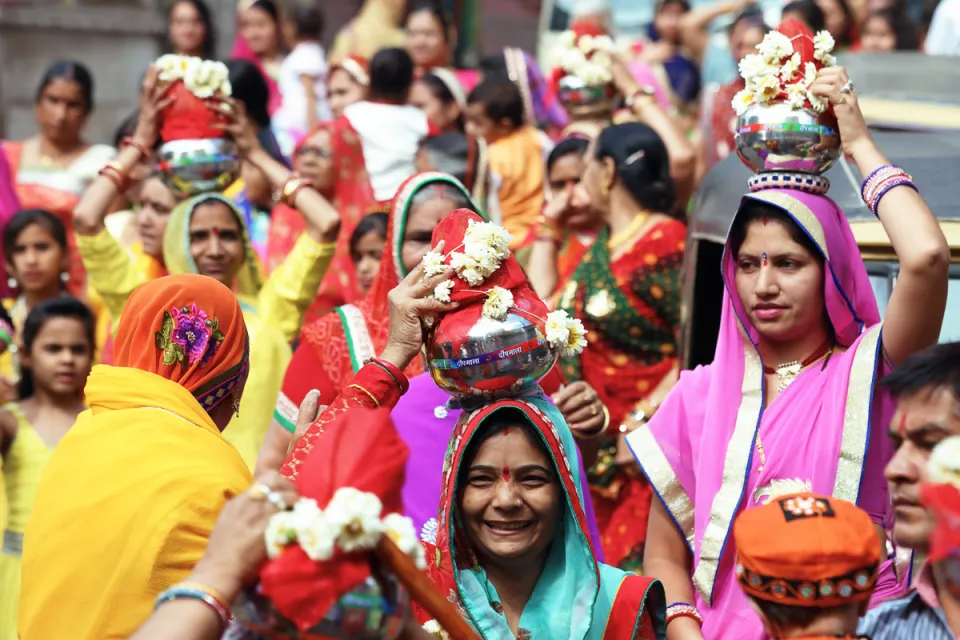 Gangaur-Festival-Prozession