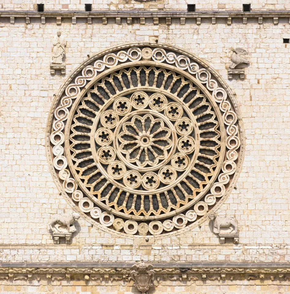 Basilika Sankt Franziskus von Assisi, Fensterrose
