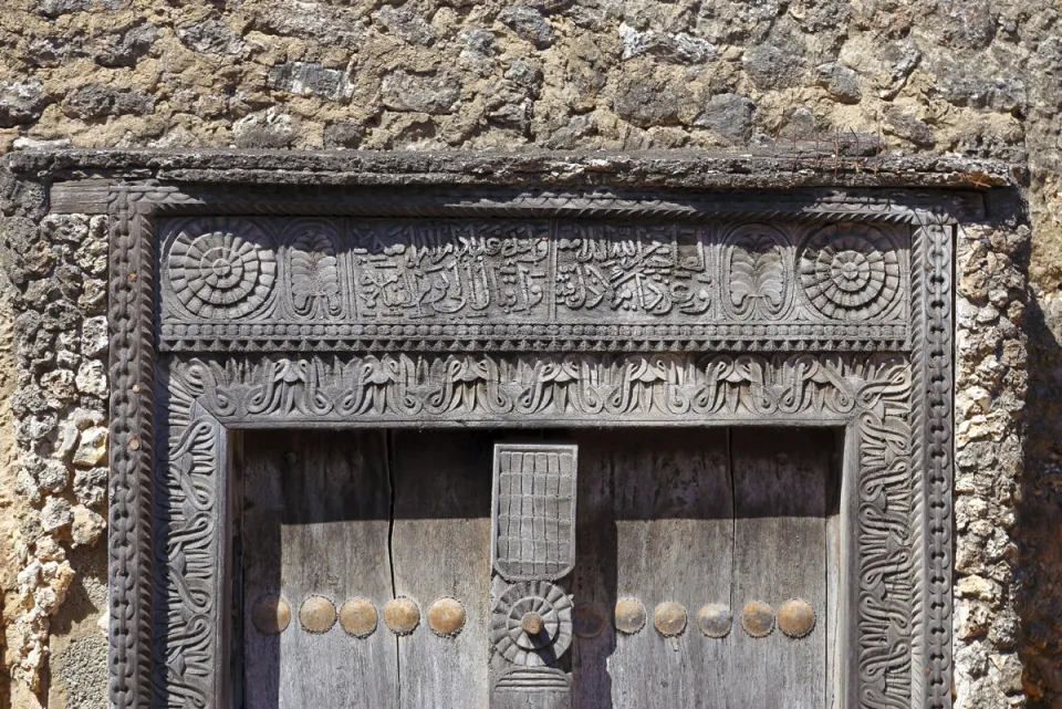 Fort Jesus, Detail einer omanischen Tür