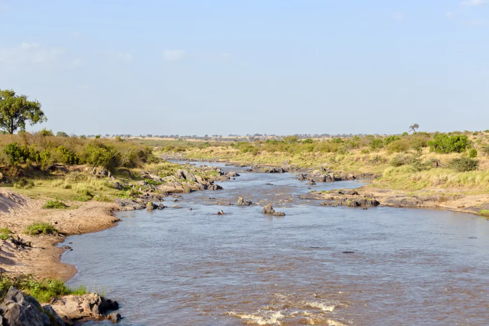 Mara-Fluss innerhalb des Maasai Mara Nationalreservats