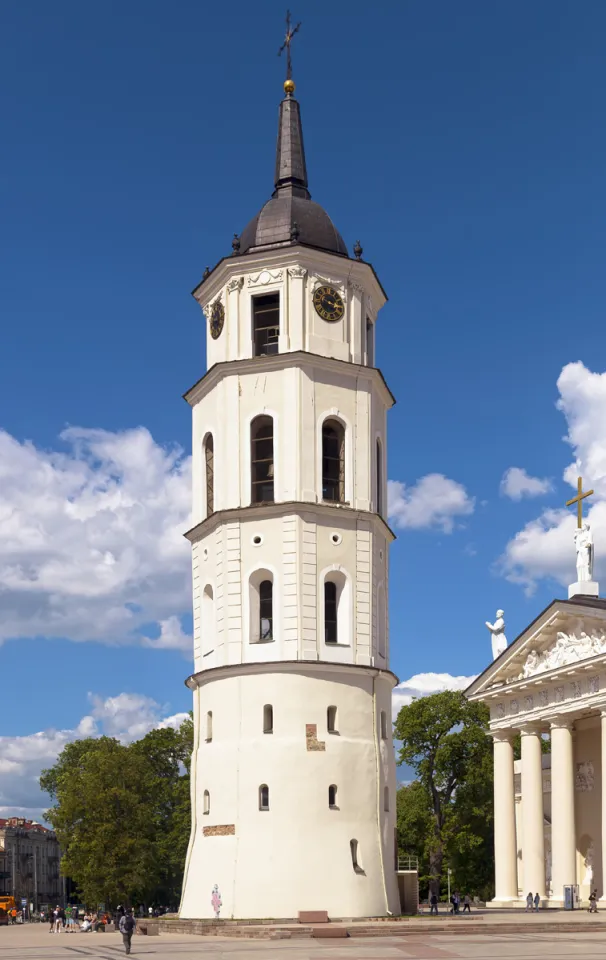 Kathedrale von Vilnius, Glockenturm, Südansicht