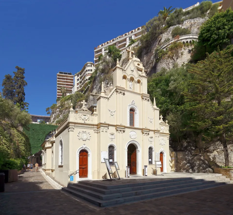 Kirche der Heiligen Devota, Südansicht