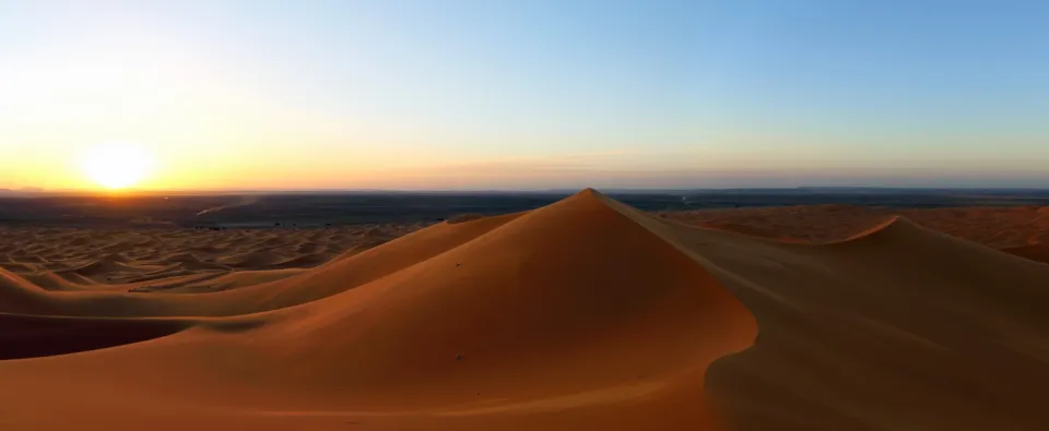 Erg Chebbi bei Sonnenuntergang