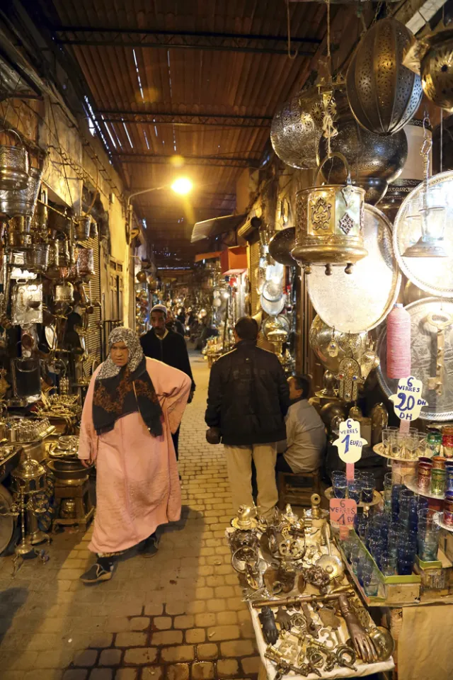 Kupferwaren-Souk in Marrakesch
