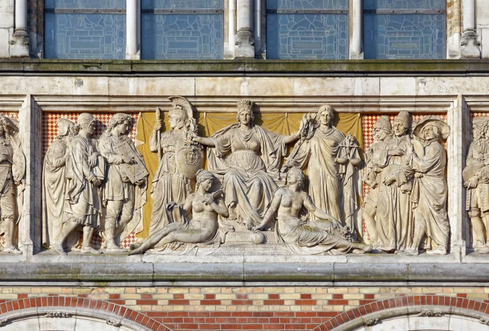Rijksmuseum, mittleres Relief der nordöstlichen Fassade
