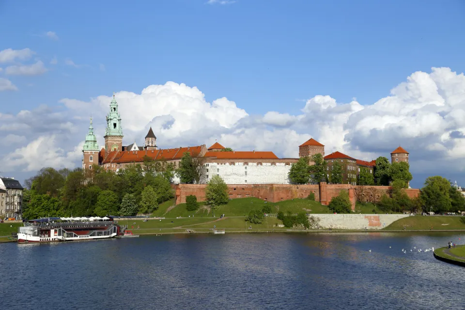 Königsburg Wawel, über der Weichsel