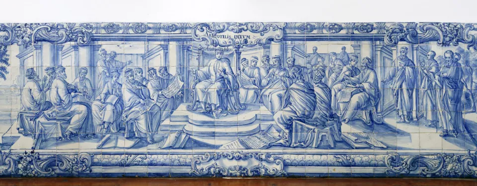 Universität Évora, Kolleg des Heiligen Geistes, Azulejo Seminarraum