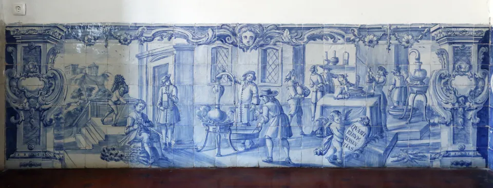 Universität Évora, Kolleg des Heiligen Geistes, Azulejo Seminarraum