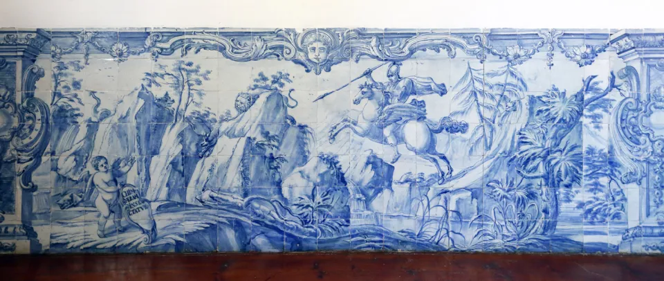 Universität Évora, Kolleg des Heiligen Geistes, Azulejo eines Seminarraums