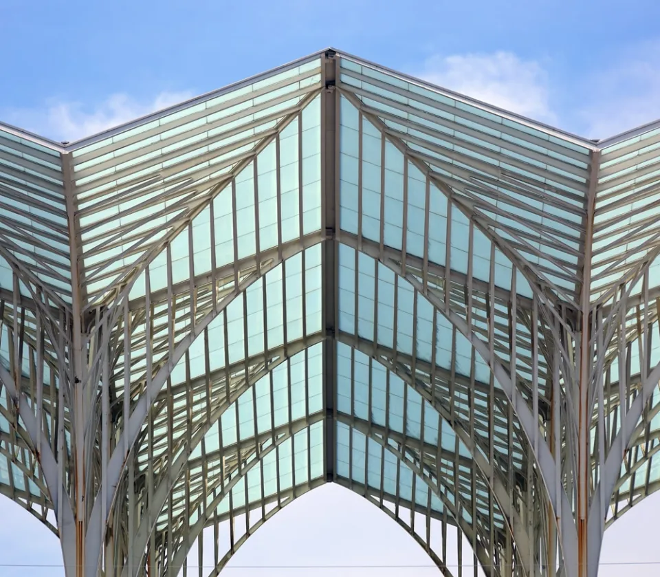 Bahnhof Lissabon Oriente, Detail des Daches